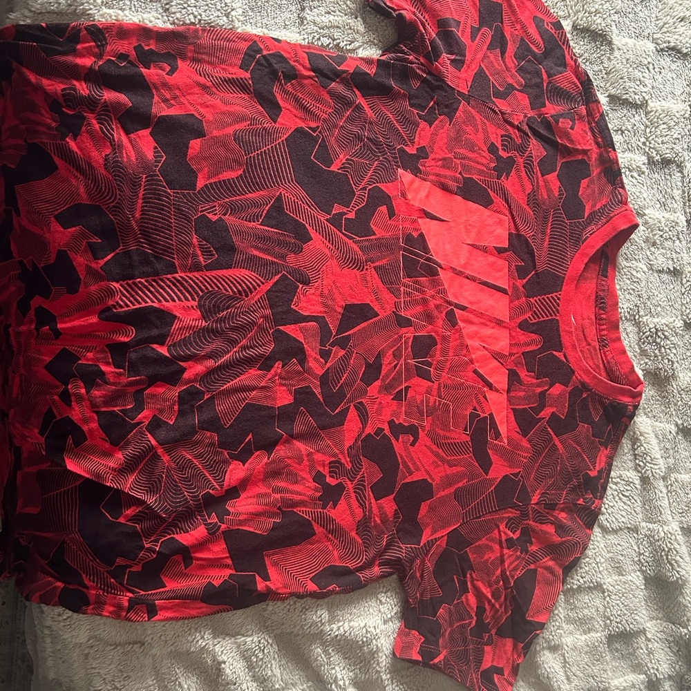 Nike Red and Black Short Sleeve Tee